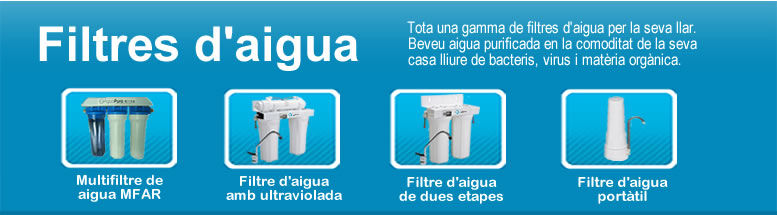 Filtre d'aigua, purificador d'aigua filtres d'aigua Barcelona, Tarragona, Lleida, Girona
